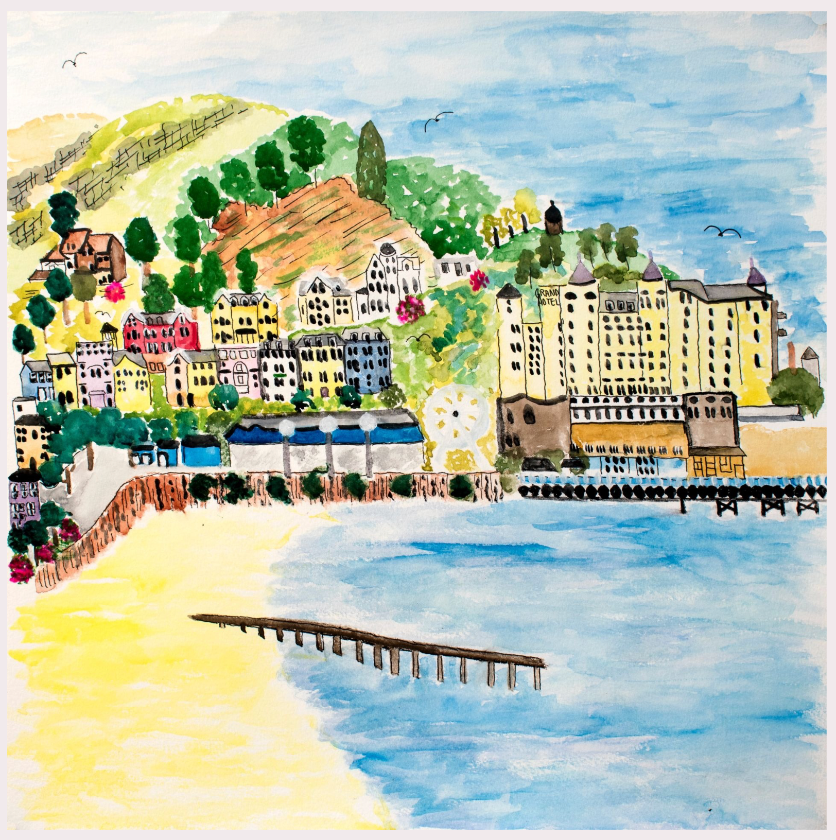 Llandudno, North Shore Art Print