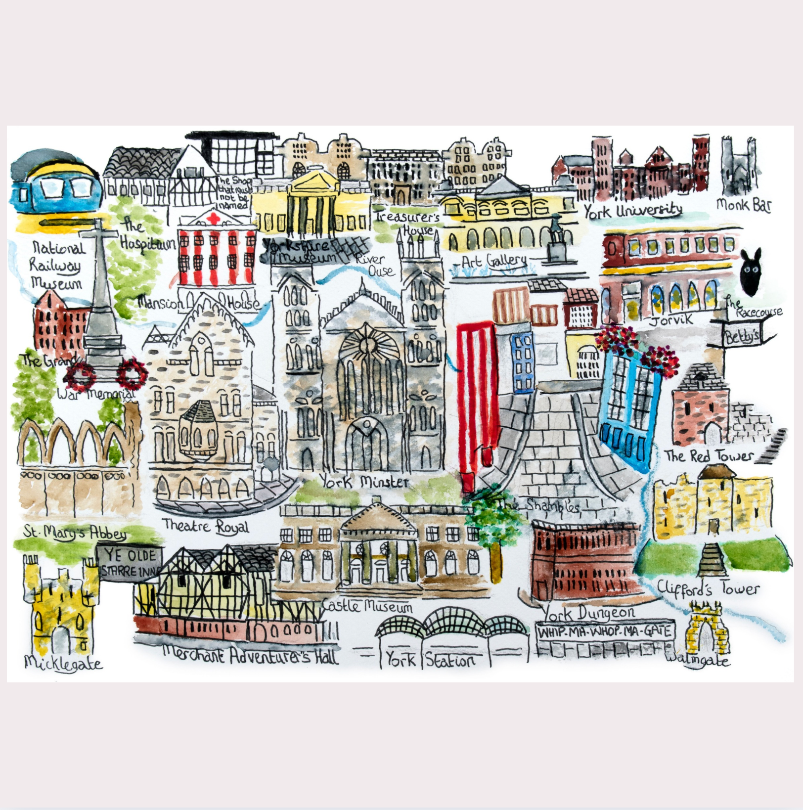 York Map Art Print