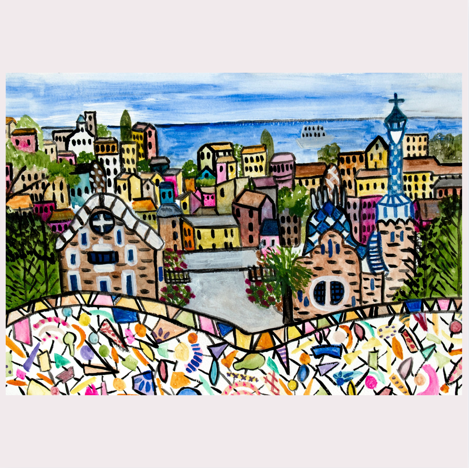 Barcelona Art Print