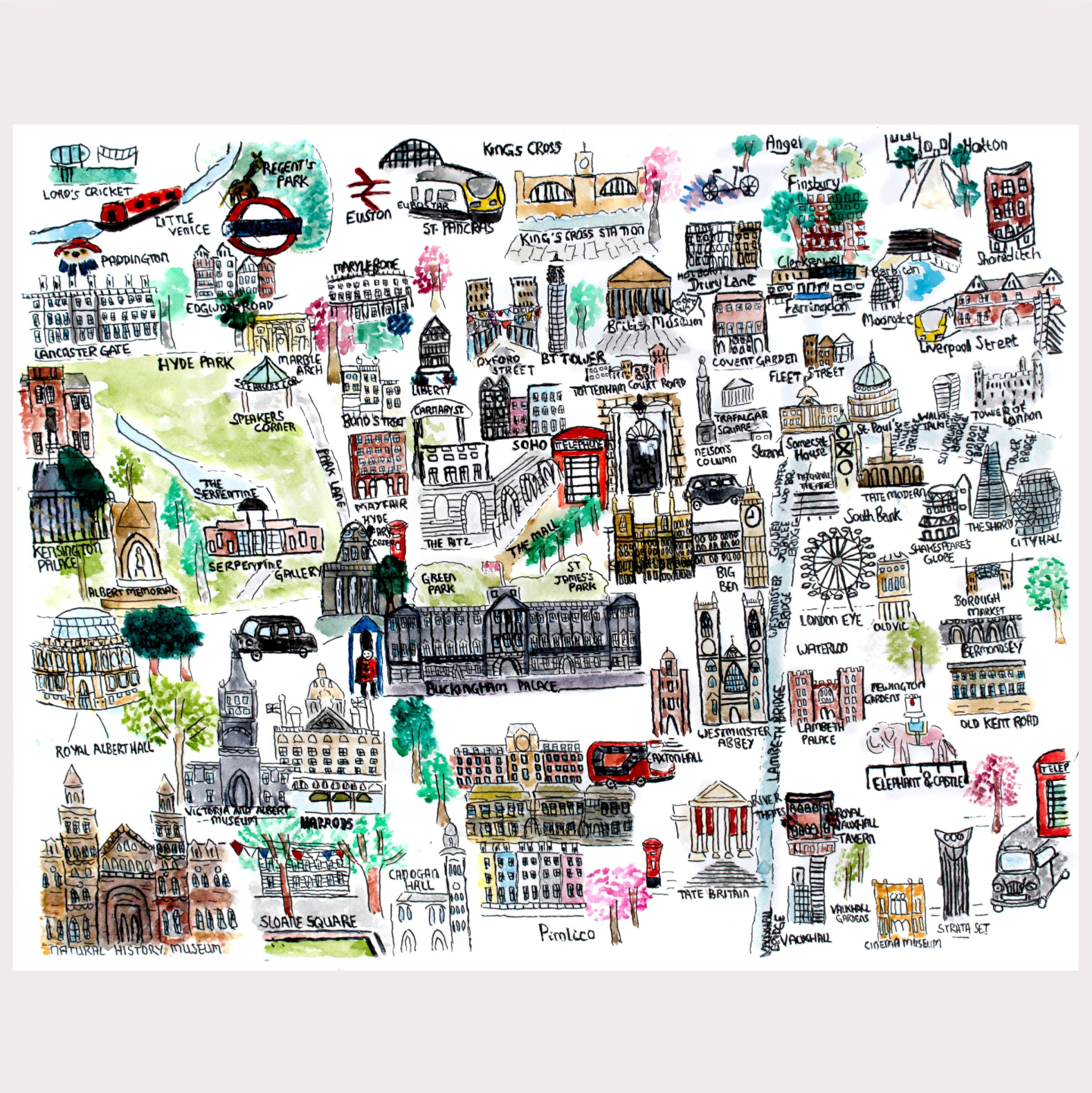 London Map Art Print